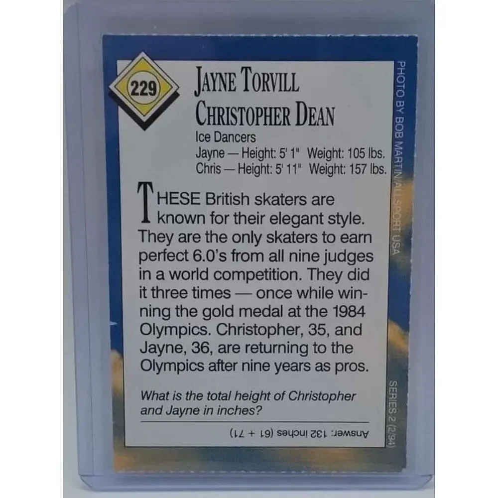 1994 Sports Illustrated for Kids #229 Jayne Torvill / Christopher Dean Card
